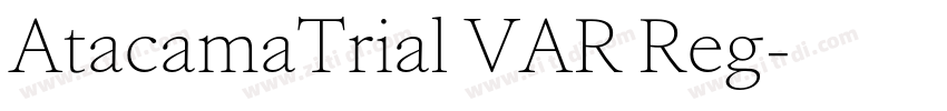 AtacamaTrial VAR Reg字体转换